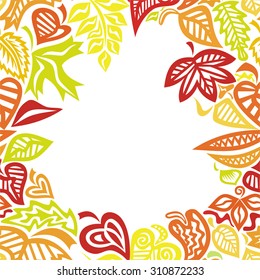 Beautiful autumn pattern background vector illustration