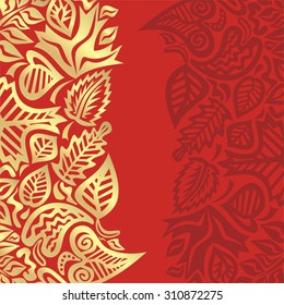 Beautiful autumn pattern background vector illustration