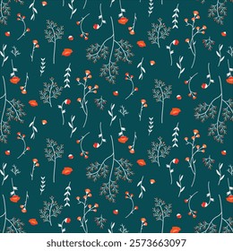 Beautiful Autumn seamless pattern design 