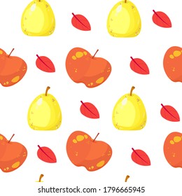 
beautiful autumn seamless patterns, doodles. 