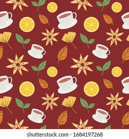 beautiful autumn theme vector pattern