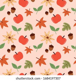 beautiful autumn theme vector pattern