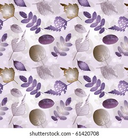 Beautiful autumnal seamless. Vector