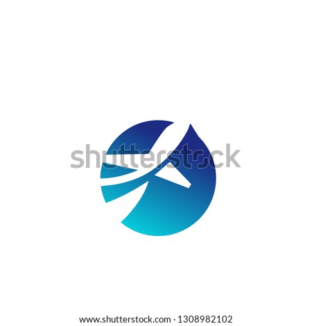 Beautiful avia logo design. Vector image.