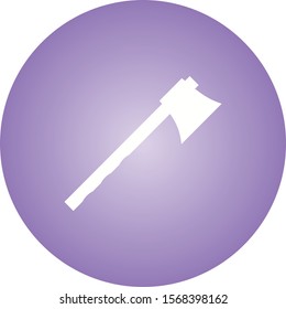 Beautiful Axe Glyph Vector Icon