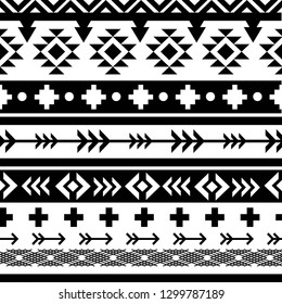 Beautiful aztec vector seamless pattern