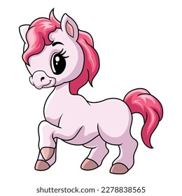 Beautiful baby unicorn funny happy