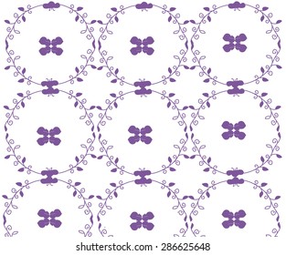 beautiful background with abstract floral pattern wreath