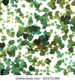Beautiful background with an abstract pattern of hearts. The layout for greeting cards, Valentine Day cards, labels, tags, banners, flyers, ads. Vector clip art.