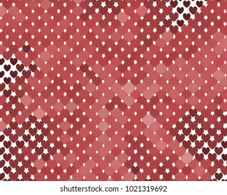Beautiful background with an abstract pattern of hearts. The layout for greeting cards, Valentine Day cards, labels, tags, banners, flyers, ads. Vector clip art.