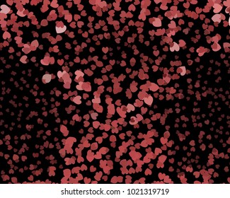 Beautiful background with an abstract pattern of hearts. The layout for greeting cards, Valentine Day cards, labels, tags, banners, flyers, ads. Vector clip art.