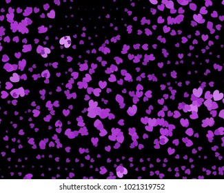 Beautiful background with an abstract pattern of hearts. The layout for greeting cards, Valentine Day cards, labels, tags, banners, flyers, ads. Vector clip art.