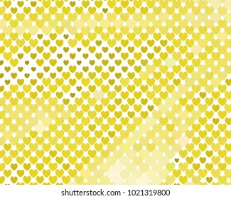 Beautiful background with an abstract pattern of hearts. The layout for greeting cards, Valentine Day cards, labels, tags, banners, flyers, ads. Vector clip art.