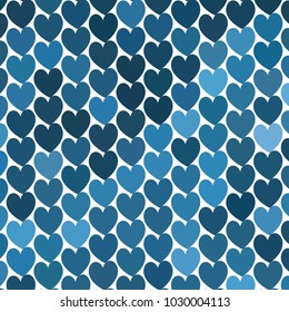 Beautiful background with an abstract pattern of hearts. The layout for greeting cards, Valentine Day cards, labels, tags, banners, flyers, ads. Vector clip art.