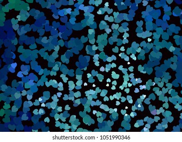 Beautiful background with an abstract pattern of hearts. Design element for greeting cards, book covers, title backgrounds. Vector clip art.