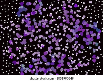 Beautiful background with an abstract pattern of hearts. Design element for greeting cards, book covers, title backgrounds. Vector clip art.