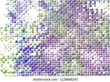 Beautiful background with an abstract pattern of hearts. Design element for greeting cards, book covers, title backgrounds. Vector clip art.
