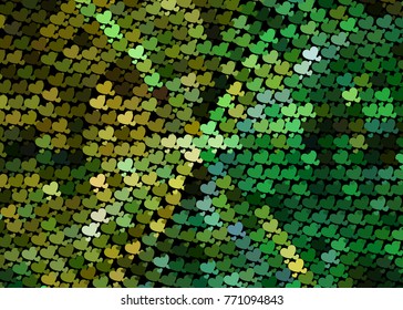 Beautiful background with an abstract pattern of hearts. Design element for greeting cards, book covers, title backgrounds. Vector clip art.