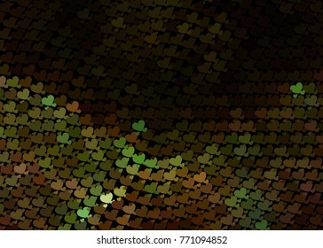 Beautiful background with an abstract pattern of hearts. Design element for greeting cards, book covers, title backgrounds. Vector clip art.