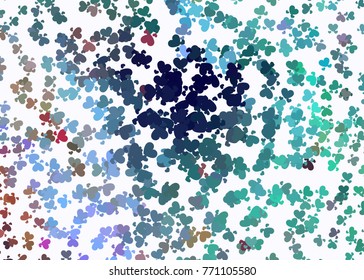 Beautiful background with an abstract pattern of hearts. Design element for greeting cards, book covers, title backgrounds. Vector clip art.