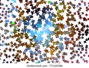 Beautiful background with an abstract pattern of hearts. Design element for greeting cards, book covers, title backgrounds. Vector clip art.