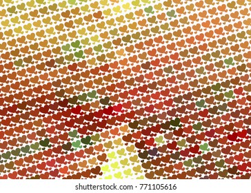 Beautiful background with an abstract pattern of hearts. Design element for greeting cards, book covers, title backgrounds. Vector clip art.