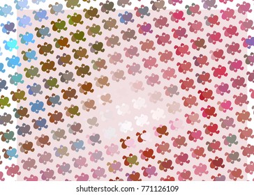 Beautiful background with an abstract pattern of hearts. Design element for greeting cards, book covers, title backgrounds. Vector clip art.