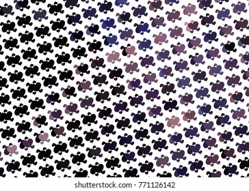 Beautiful background with an abstract pattern of hearts. Design element for greeting cards, book covers, title backgrounds. Vector clip art.
