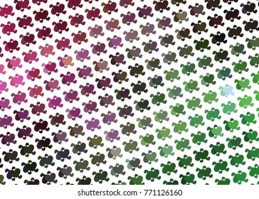Beautiful background with an abstract pattern of hearts. Design element for greeting cards, book covers, title backgrounds. Vector clip art.