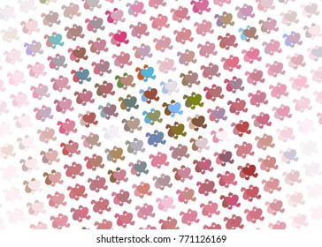 Beautiful background with an abstract pattern of hearts. Design element for greeting cards, book covers, title backgrounds. Vector clip art.