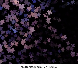 Beautiful background with an abstract pattern of hearts. Design element for greeting cards, book covers, title backgrounds. Vector clip art.