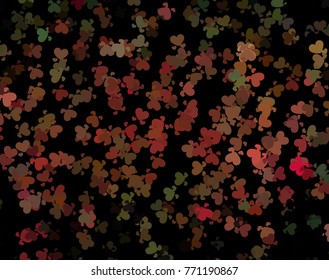 Beautiful background with an abstract pattern of hearts. Design element for greeting cards, book covers, title backgrounds. Vector clip art.