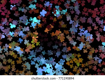 Beautiful background with an abstract pattern of hearts. Design element for greeting cards, book covers, title backgrounds. Vector clip art.