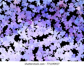 Beautiful background with an abstract pattern of hearts. Design element for greeting cards, book covers, title backgrounds. Vector clip art.
