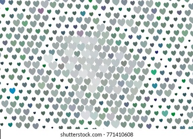 Beautiful background with an abstract pattern of hearts. Design element for greeting cards, book covers, title backgrounds. Vector clip art.