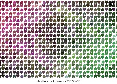Beautiful background with an abstract pattern of hearts. Design element for greeting cards, book covers, title backgrounds. Vector clip art.