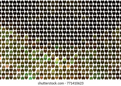 Beautiful background with an abstract pattern of hearts. Design element for greeting cards, book covers, title backgrounds. Vector clip art.