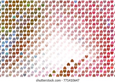 Beautiful background with an abstract pattern of hearts. Design element for greeting cards, book covers, title backgrounds. Vector clip art.