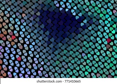 Beautiful background with an abstract pattern of hearts. Design element for greeting cards, book covers, title backgrounds. Vector clip art.