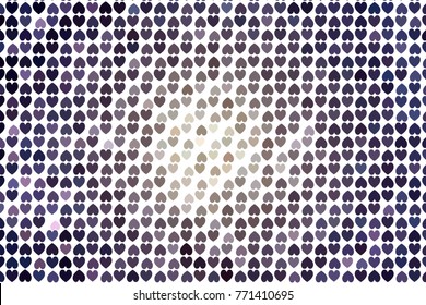 Beautiful background with an abstract pattern of hearts. Design element for greeting cards, book covers, title backgrounds. Vector clip art.