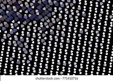 Beautiful background with an abstract pattern of hearts. Design element for greeting cards, book covers, title backgrounds. Vector clip art.