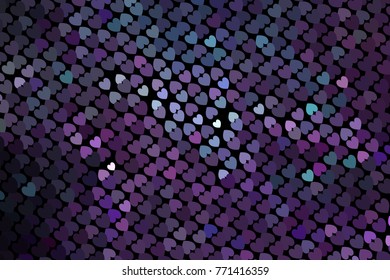 Beautiful background with an abstract pattern of hearts. Design element for greeting cards, book covers, title backgrounds. Vector clip art.