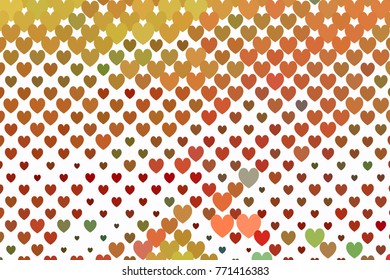 Beautiful background with an abstract pattern of hearts. Design element for greeting cards, book covers, title backgrounds. Vector clip art.