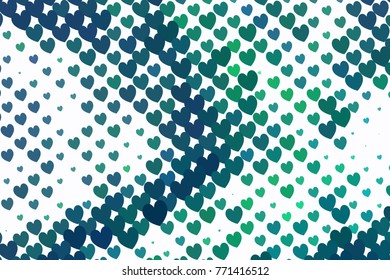 Beautiful background with an abstract pattern of hearts. Design element for greeting cards, book covers, title backgrounds. Vector clip art.
