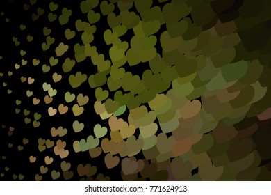 Beautiful background with an abstract pattern of hearts. Design element for greeting cards, book covers, title backgrounds. Vector clip art.