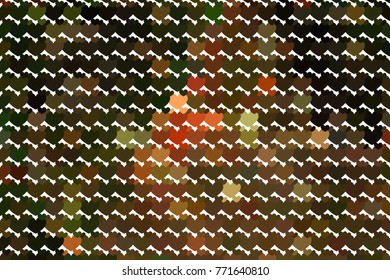 Beautiful background with an abstract pattern of hearts. Design element for greeting cards, book covers, title backgrounds. Vector clip art.