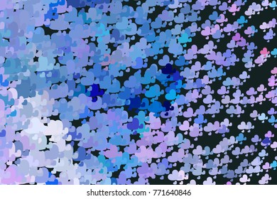 Beautiful background with an abstract pattern of hearts. Design element for greeting cards, book covers, title backgrounds. Vector clip art.