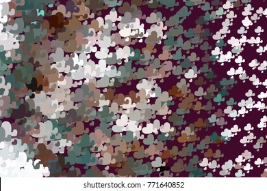 Beautiful background with an abstract pattern of hearts. Design element for greeting cards, book covers, title backgrounds. Vector clip art.