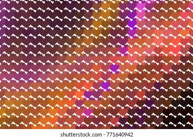Beautiful background with an abstract pattern of hearts. Design element for greeting cards, book covers, title backgrounds. Vector clip art.