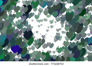 Beautiful background with an abstract pattern of hearts. Design element for greeting cards, book covers, title backgrounds. Vector clip art.